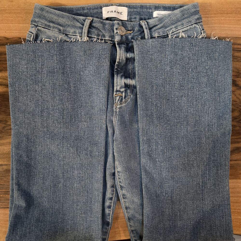 Frame Jeans Le Crop Mini Boot Sz 25